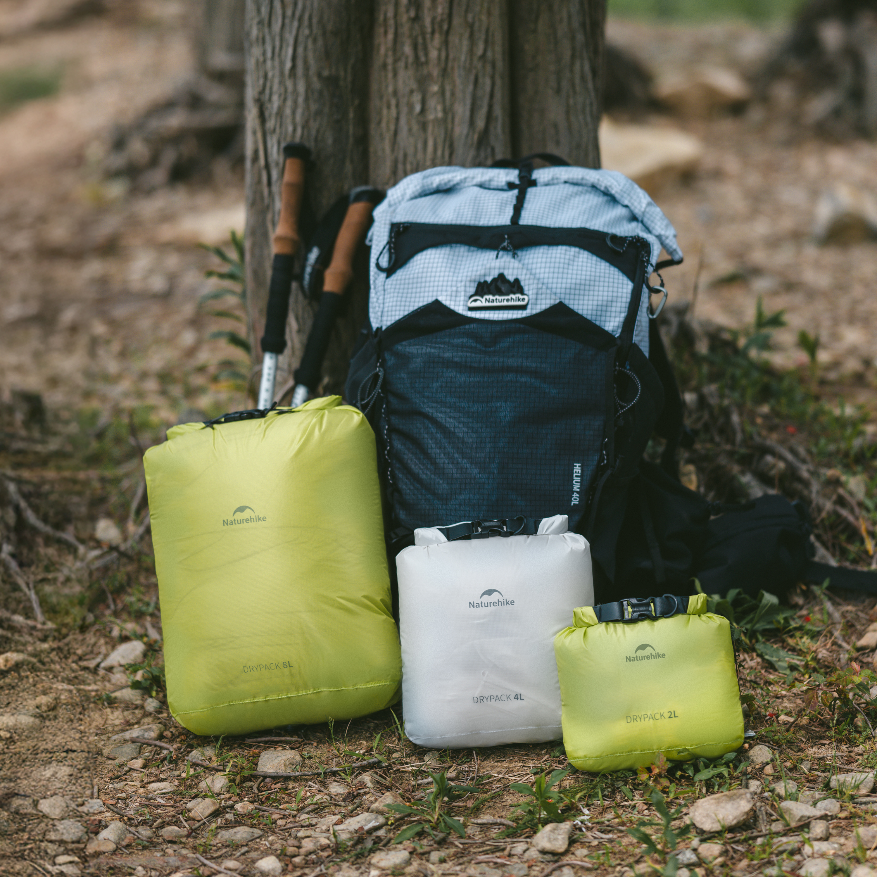 Naturehike ultraľahký vodotesný vak s kompresiou 2l - zelený
